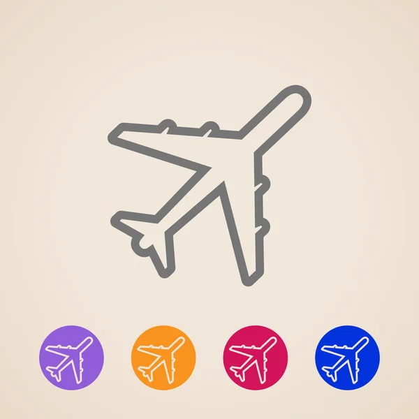 Vector plane icons — Stock Vector