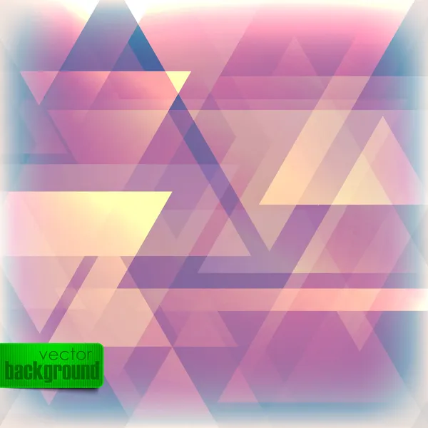 Абстрактный выцветший фон с треугольниками — стоковый вектор