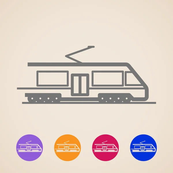 Iconos del tren vectorial — Vector de stock