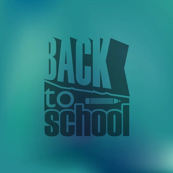 Back to school retro design — Stock Vector