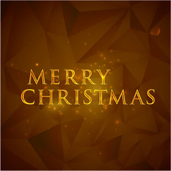 God Jul. Holiday bakgrund med guld text — Stock vektor