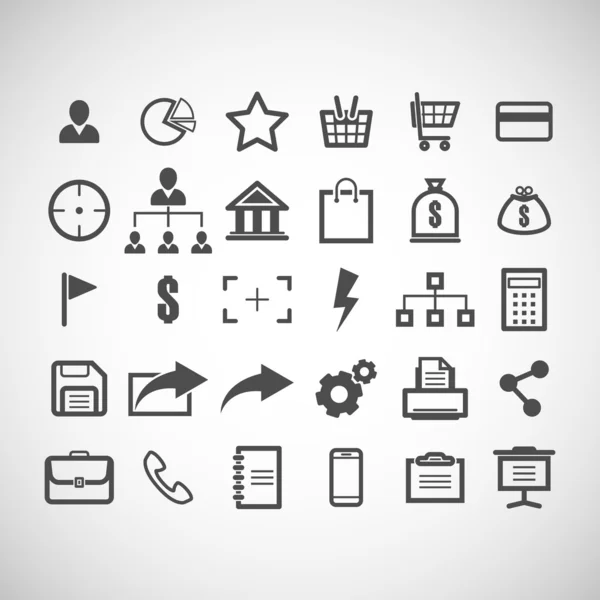 Set of web icons — Stock Vector
