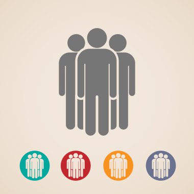 People group icons clipart