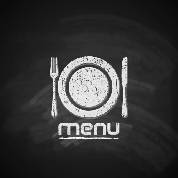 Conception de menu tableau noir — Image vectorielle