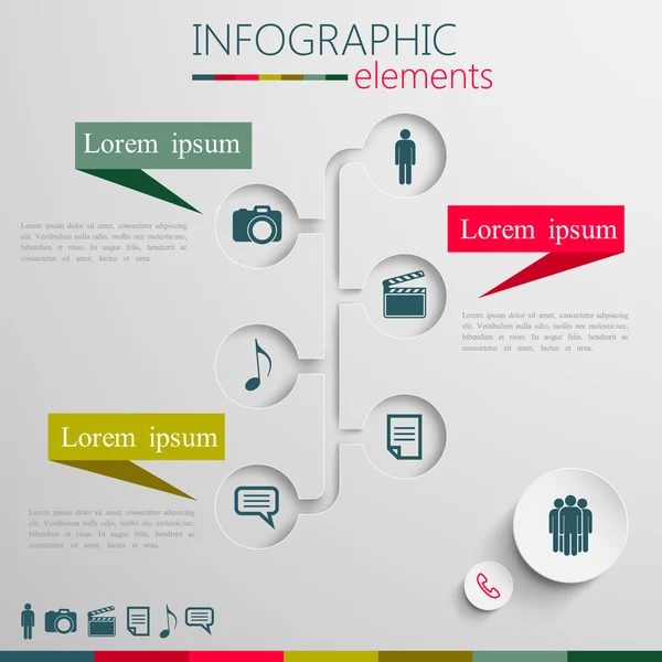 Elementy infograficzne — Wektor stockowy