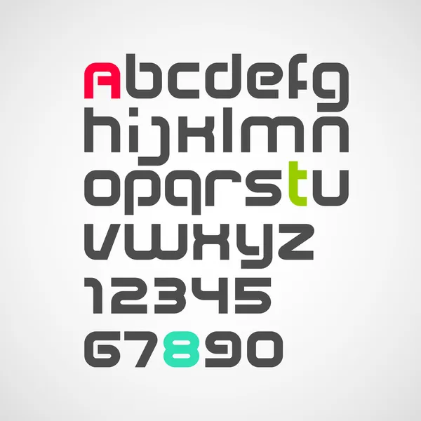 Alfabet. vector lettertype — Stockvector