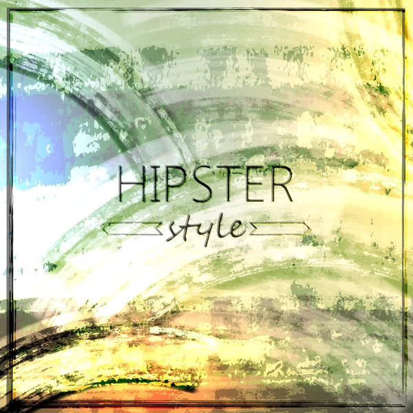 Grunge fondo estilo hipster — Vector de stock