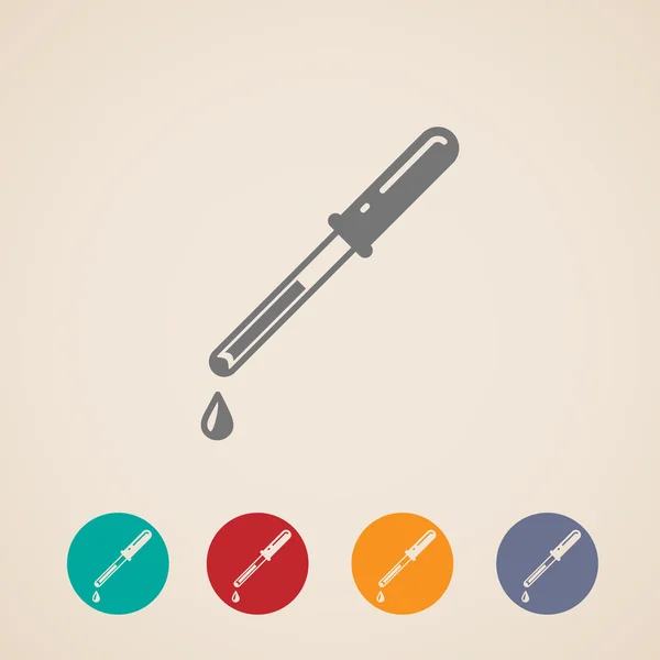 Pipetteer pictogrammen — Stockvector