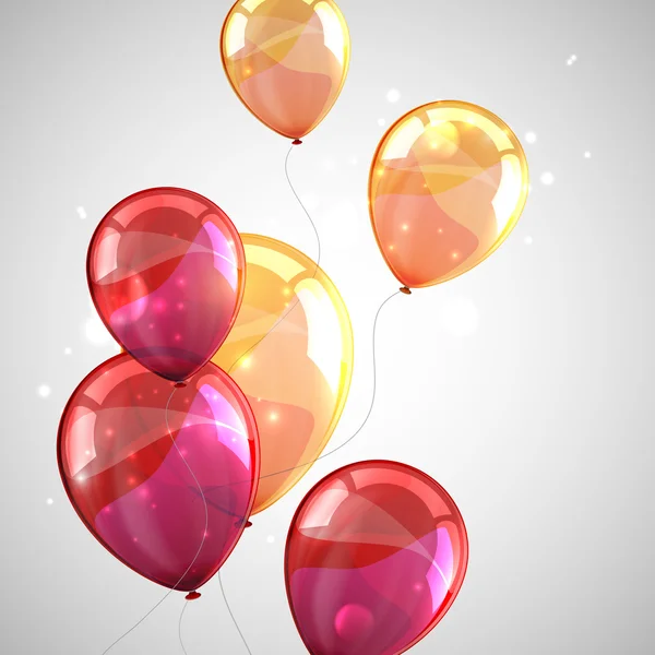 Feriebakgrunn med ballonger – stockvektor