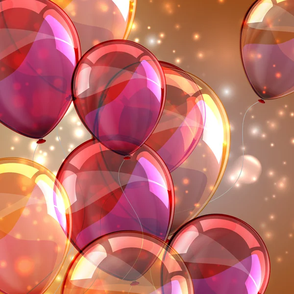 Фон праздничных шаров — стоковый вектор