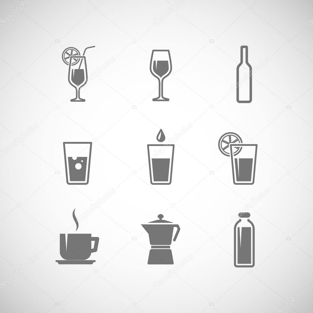 Icons beverages