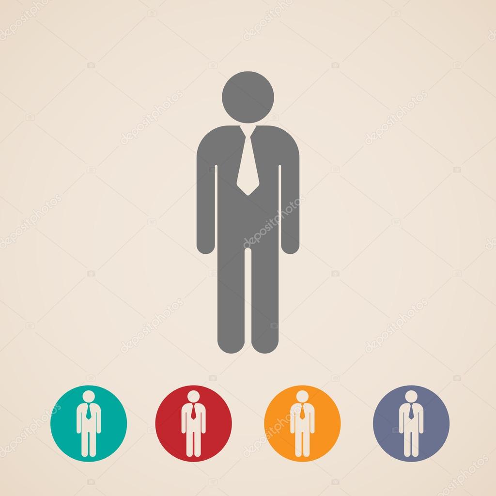 Businessman or manager icons