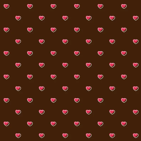 Абстрактный бесшовный рисунок с розовыми сердцами — стоковый вектор