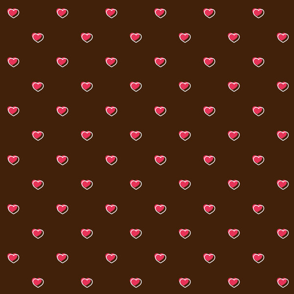 Абстрактный бесшовный рисунок с розовыми сердцами

