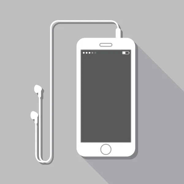 Illustration avec un téléphone portable . — Image vectorielle