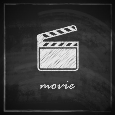 film fıçı tahtası s Vintage illüstrasyon