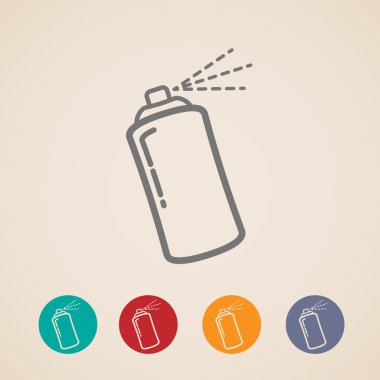 aerosol sprey can simge kümesi