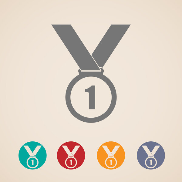 Set of medal icons