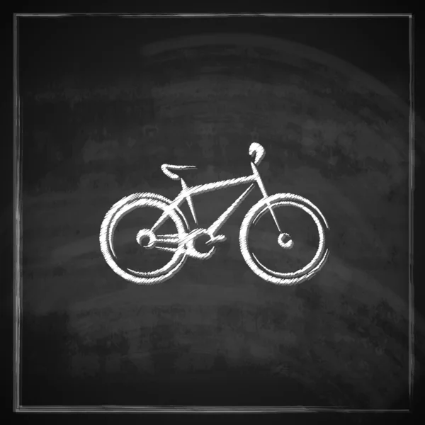 Vintage εικονογράφηση με ένα ποδήλατο — Διανυσματικό Αρχείο