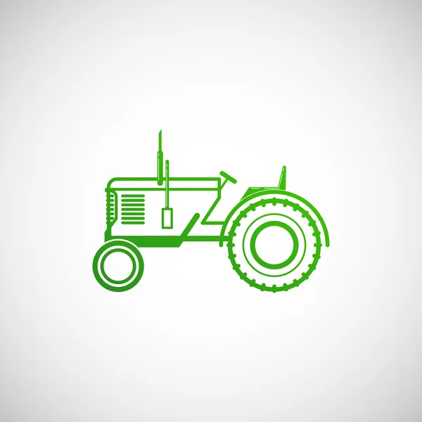 Traktor. Farm koncepció — Stock Vector