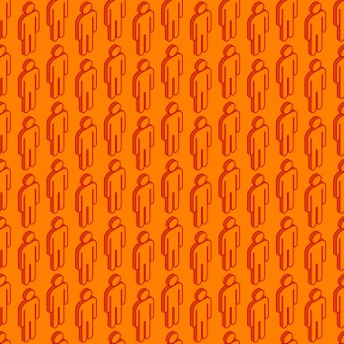 insanlar işaretleri ile desen