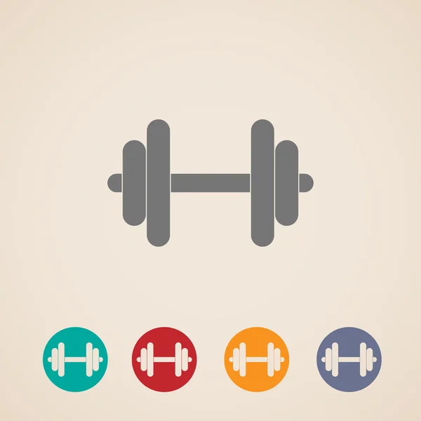 Dumbbell icons — Stock Vector