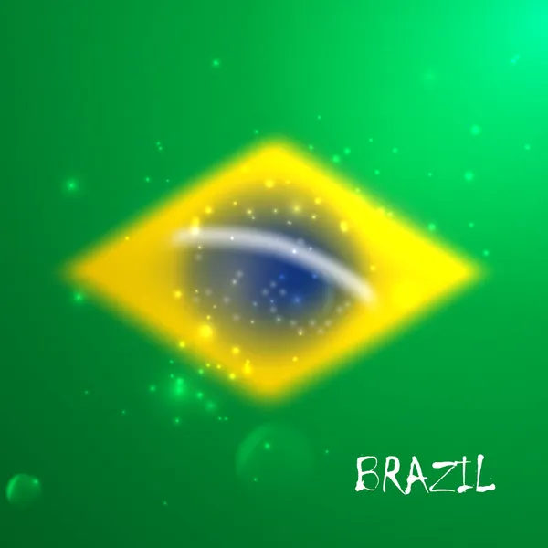 Bandera de Brasil — Vector de stock