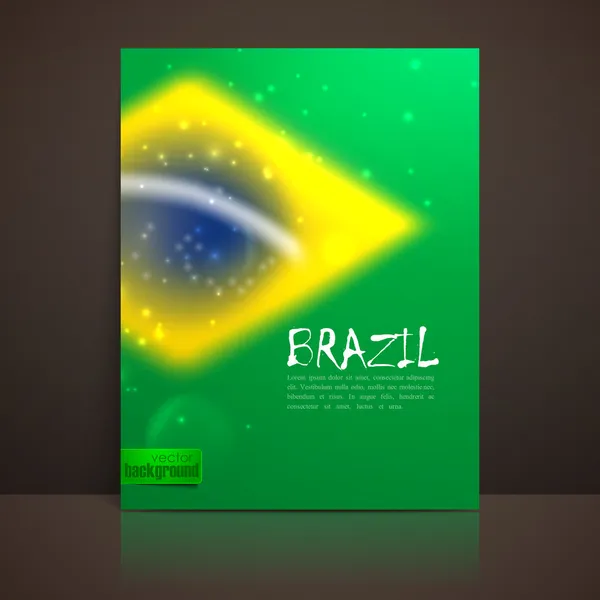 ブラジル国旗 — ストックベクタ