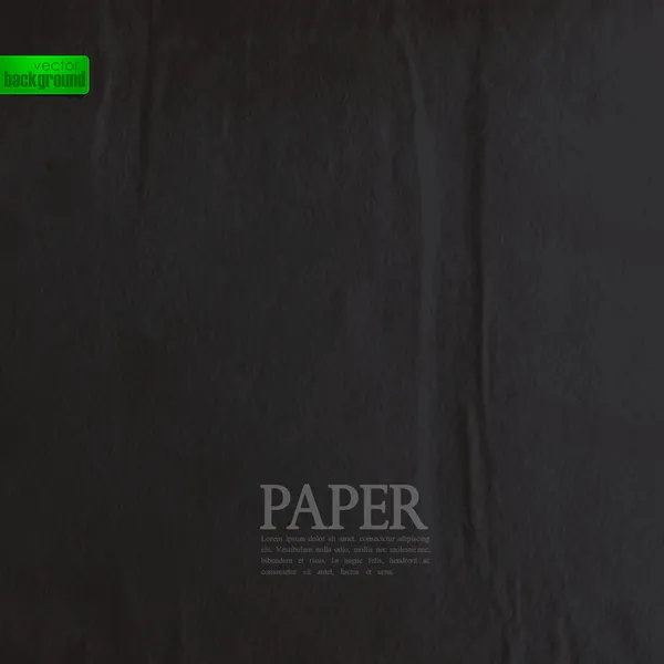 Textur von schwarzem Papier — Stockvektor