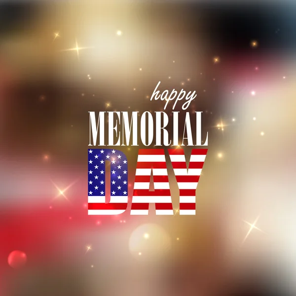 Happy memorial day — Stock Vector