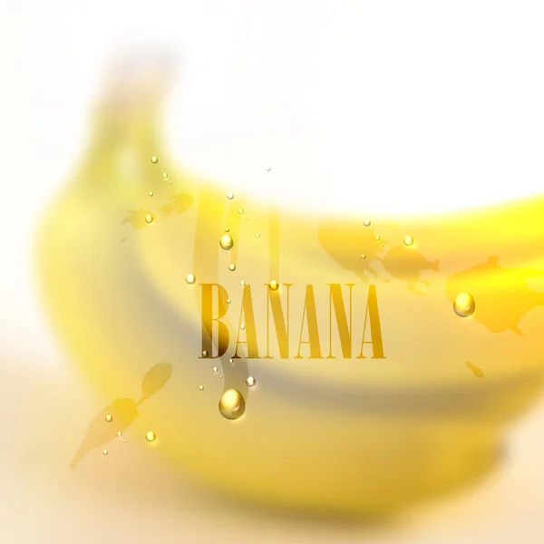 Contesto con banane — Vettoriale Stock