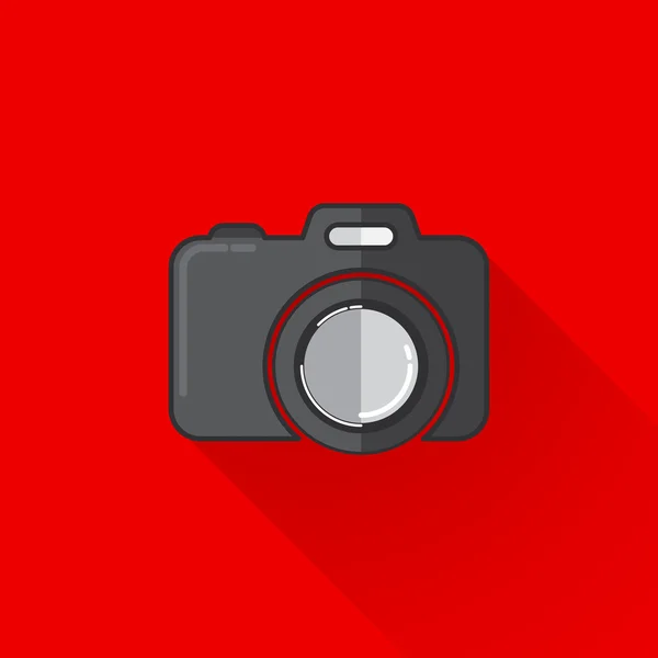 Camera in flat style — Stock Vector