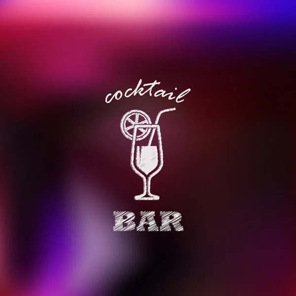 Panneau cocktail — Image vectorielle