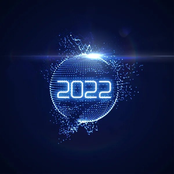 Feliz ano novo 2022. — Vetor de Stock