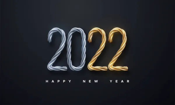 Feliz año nuevo 2022. — Vector de stock