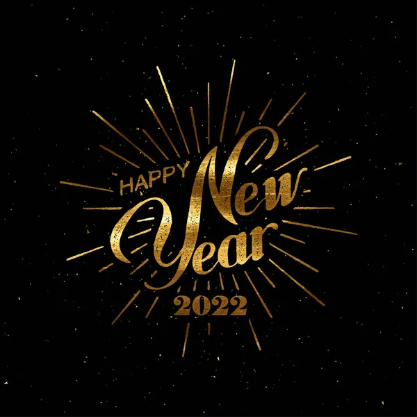 Feliz año nuevo 2022. — Vector de stock