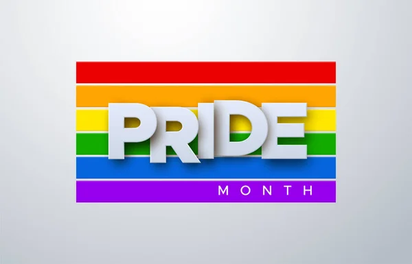 LGBTQ Pride Month. Vector illustration. — Stock Vector