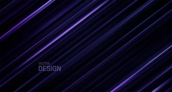 Schwarze Und Violette Geschnittene Oberfläche Abstrakter Geometrischer Hintergrund Vektorillustration Zufällige — Stockvektor