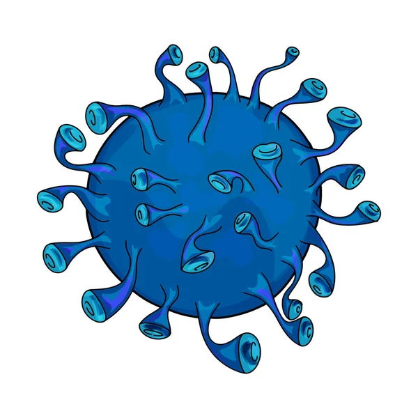 Virus Isolated White Background Bacterium Virus Pathogen Infectious Disease Blank — Stockfoto