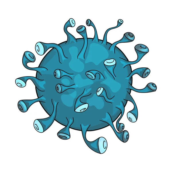Virus Isolated White Background Bacterium Virus Pathogen Infectious Disease Blank — Stockfoto
