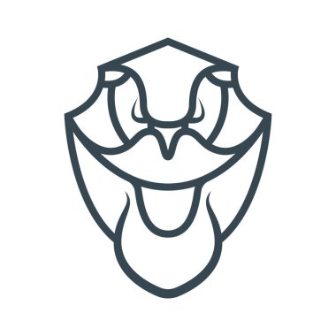 Bu, çeşitli antika yüz şekillerine sahip bir kalkanın temel biçiminde bir yüz çizim sanatı.