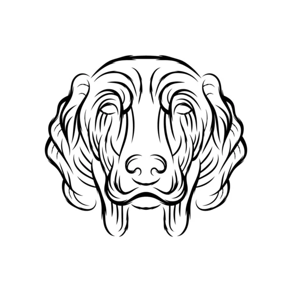 Unique Tribal Animal Head Tattoo Vector — Image vectorielle