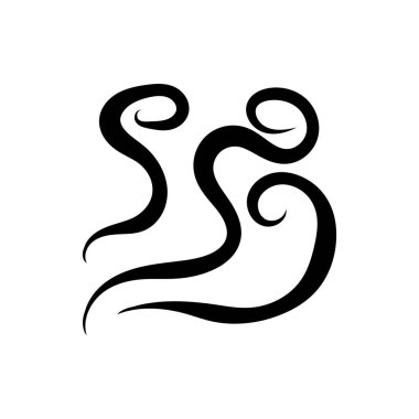 Is a smoke tribal tattoo illustration