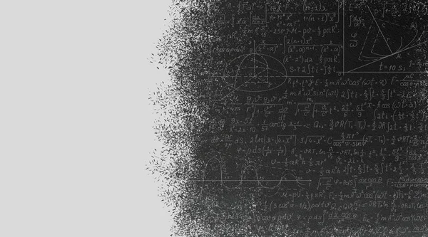 Blackboard Mathematical Formulas Written Close — Stock Photo, Image