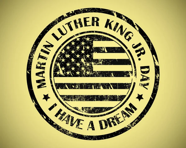 Martin Luther King Day Stamp Words Have Dream Close — Fotografia de Stock