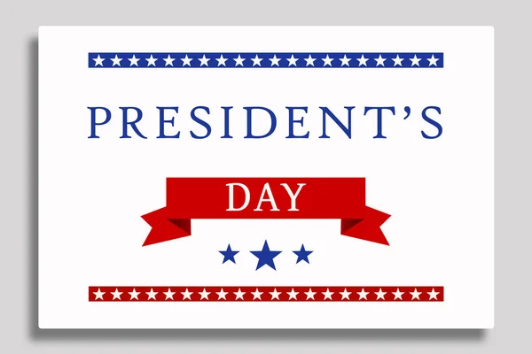 Happy Presidents Day United States Washington Birthday Beautiful Postcard American — Stock Photo, Image