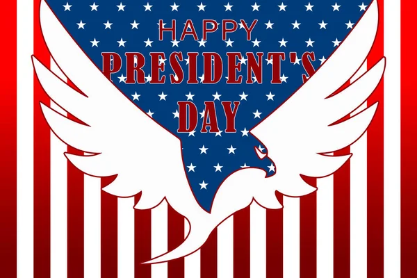 Buon Presidents Day Negli Stati Uniti Compleanno Washington Bella Iscrizione — Foto Stock