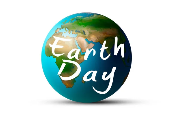 Pozadí Světového Dne Země Ilustrace Veselé Země Den Banner Pro — Stock fotografie