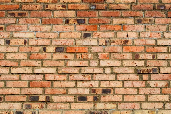 Brick Wall Brickwork Orange Color Close Detail — Stockfoto