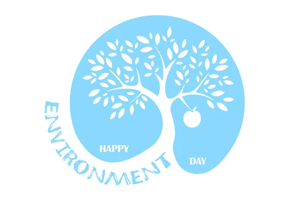 World Environment Day Tree Life Blue Background — 스톡 사진